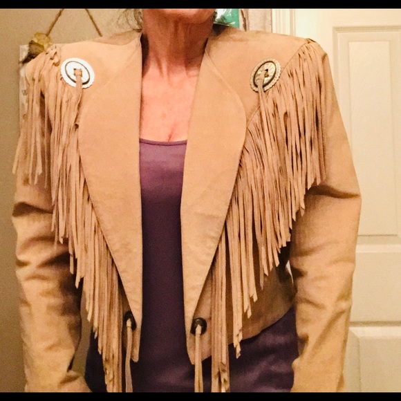 Scully Vintage Leather Western Fringed Jacket S-10 - Picture 5 of 8